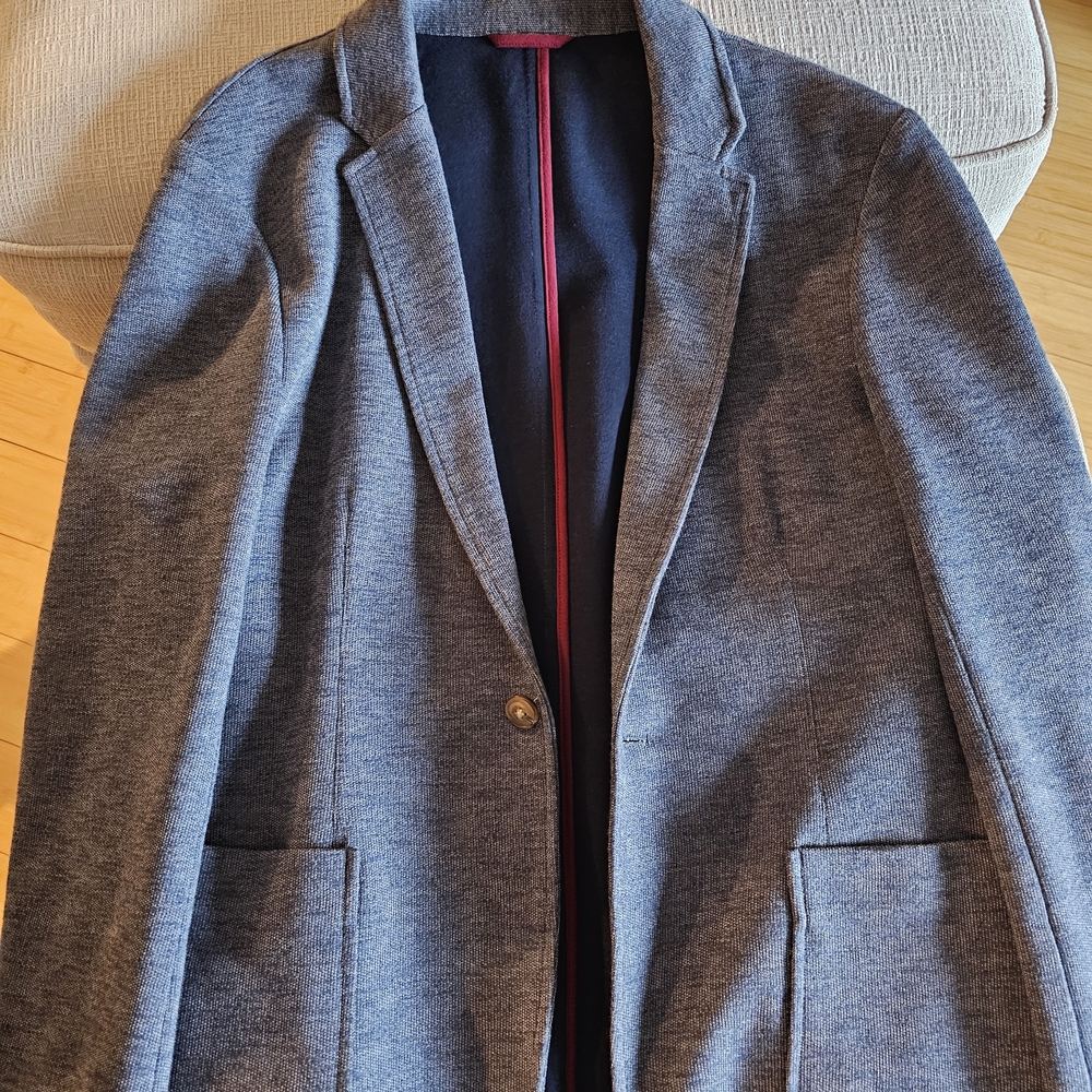 Marine Layer Blue Blazer with Navy Lining
